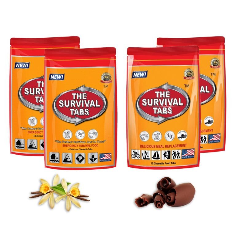 Survival Tabs – Emergency Food Supply – 8-Day Original Tabs, Disaster Ready