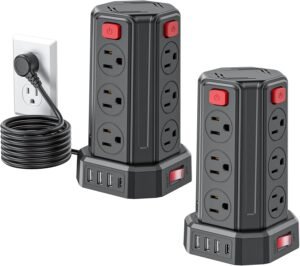 Power Strip 6.5 Ft Extension Cord w...