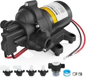 12V RV Water Pump, 4.0 GPM 45 PSI D...