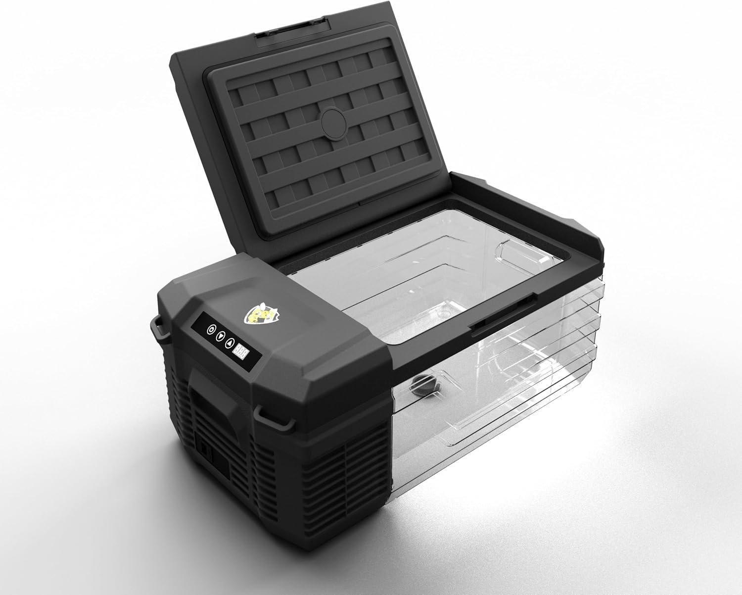 YELLOW JACKET 12 Volt Car Refrigerator, 16 Quart Electric Cooler, Portable Car Fridge for Outdoor Camping Travel, 12V/24V DC 110~240 Volt AC Refrigerator for Truck RV Home Office,-4℉-68℉ - Image 4