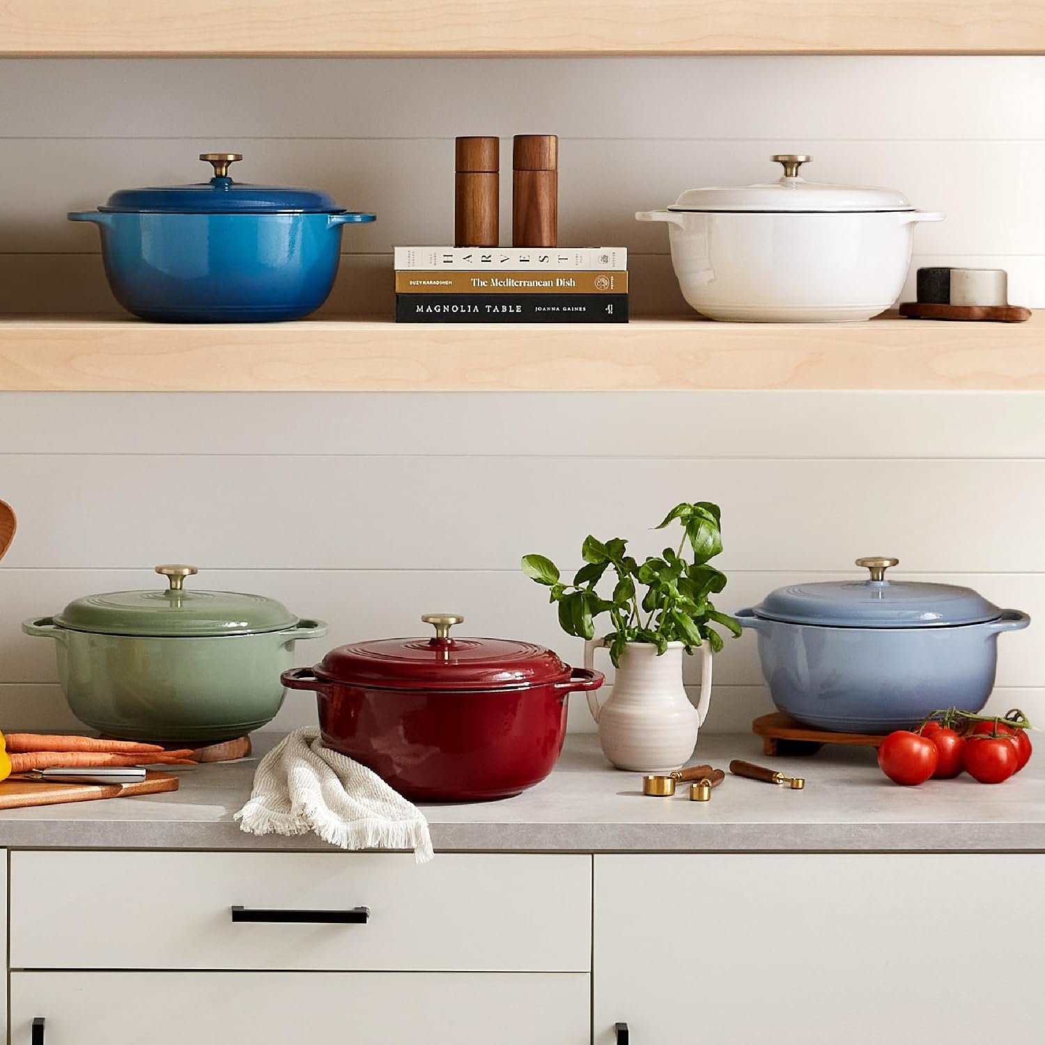 Best Choice Products 6-Piece Cast Iron Cookware Set, Ceramic Coated 6Qt Dutch Oven, 2Qt Skillet W/Lid, 10" Grill Pan W/Press, Non-toxic, Heavy Duty, Gas/Induction Compatible, PFAS Free - Sage - Image 9