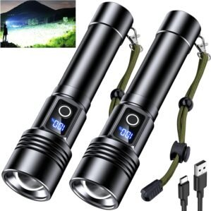 AKNEAR Rechargeable LED Flashlight ...