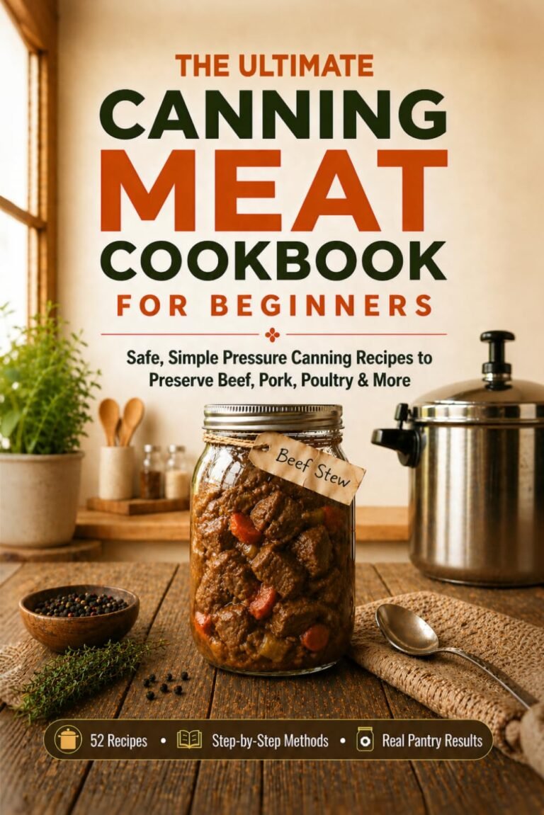The Ultimate Canning Meat Cookbook for Beginners: Safe, Simple Pressure Canning Recipes to Preserve Beef, Pork, Poultry, and More. Overcome the Fear, ... Weeks (The Ultimate Home Canning Collection)