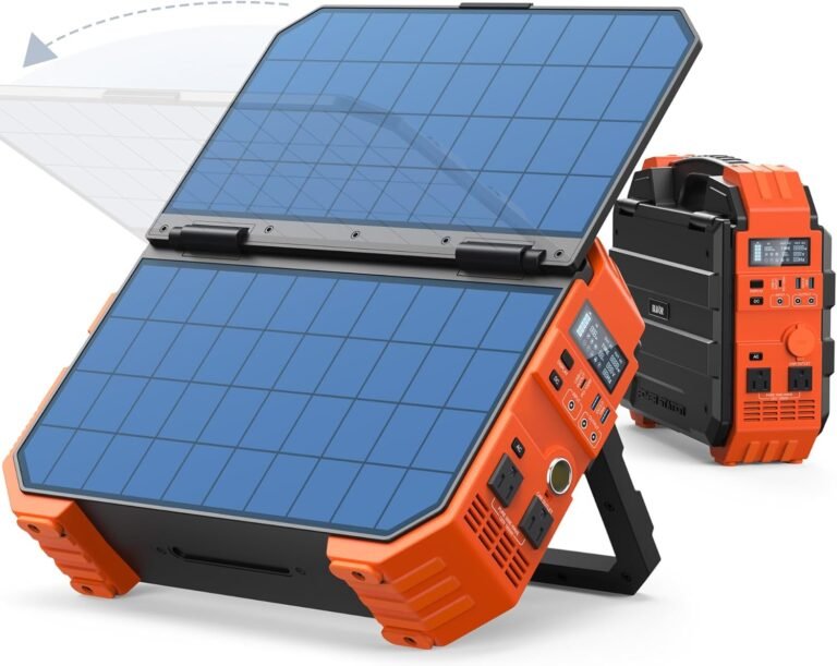 BLAVOR 1600W Solar Generator, 1024Wh Power Station with Built-In 40W Panel
