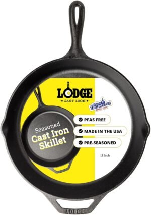 Lodge Pre-Seasoned Cast Iron Skille...