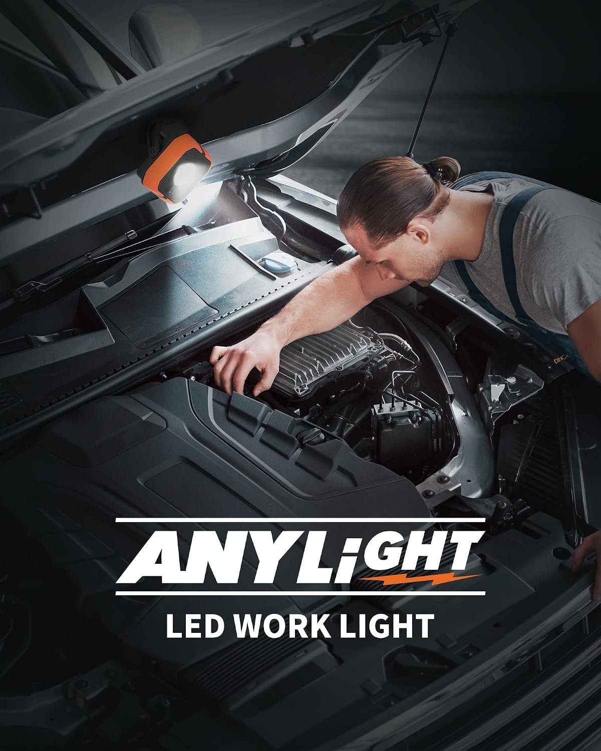 Led Work Light with 4 Modes, 1200LM Portable COB Magnetic Light - Image 6