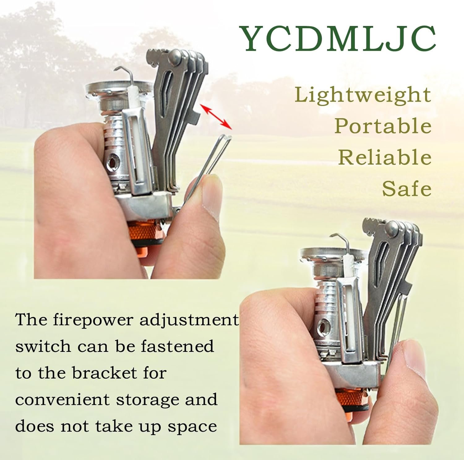 Portable Camping Stove Backpacking Stove, Specialized Hiking Stove Camping Stove with Piezo Ignition Stable Support Wind-Resistance, Camp Stove for Outdoor cooking Camping Hiking Adventure Cooking - Image 5