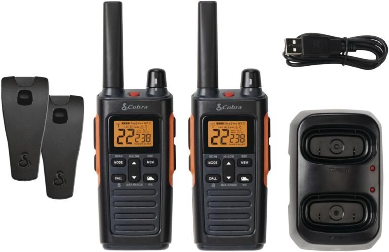 Cobra RX680 Walkie Talkies (2-Pack), IP54 Water Resistant Design