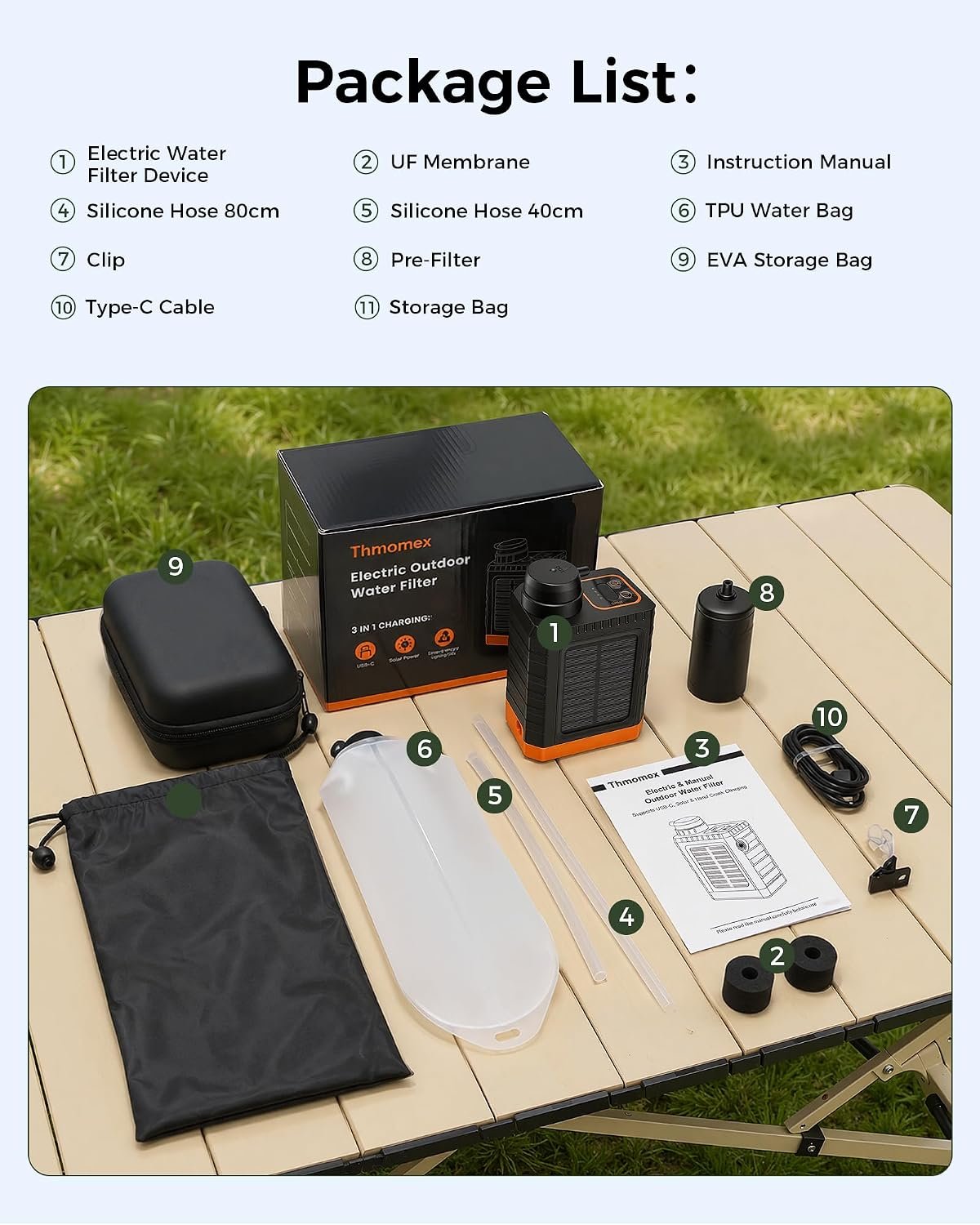 3-in-1 Portable Electric Water Filter for Survival Kit & Emergency - Image 8