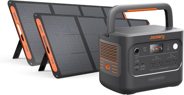 Jackery HomePower 2000 Plus v2 and 2x200W Solar Panels,2048Wh,2400W Output