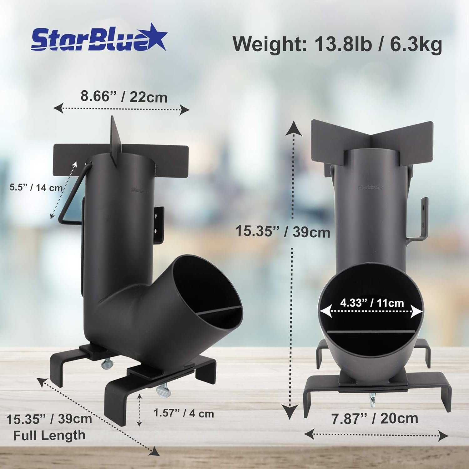 Camping Rocket Stove by StarBlue with FREE Carrying Bag - A Portable Wood Burning Camping Stove with Large Chamber Best for Outdoor Cooking, Camping, Picnic, BBQ, Hunting, Fishing - Image 6