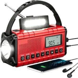 10000mAh/37000mWh Emergency Radio-W...