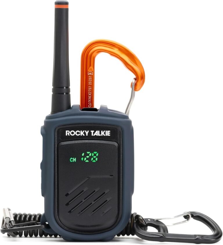 Rocky Talkie Mountain Radio - Long Range Walkie Talkie, FRS Handheld Radio, 4 Day Battery Life, Max Durability, 1 Pack
