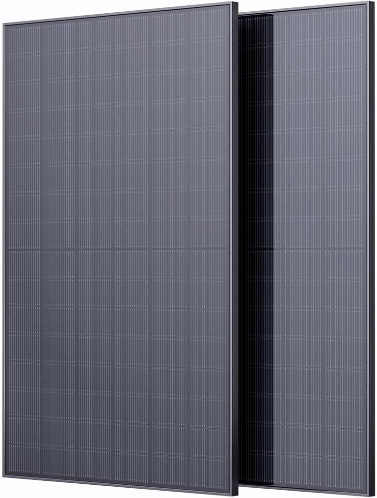 450W Bifacial Solar Panel 2-Pack (900W Total), N-Type 16BB Monocrystalline, Double-Glass, Dual-Module Parallel Anti-Shade Design, 25.6% Efficiency, for Home Rooftops, RVs, Off-Grid Systems