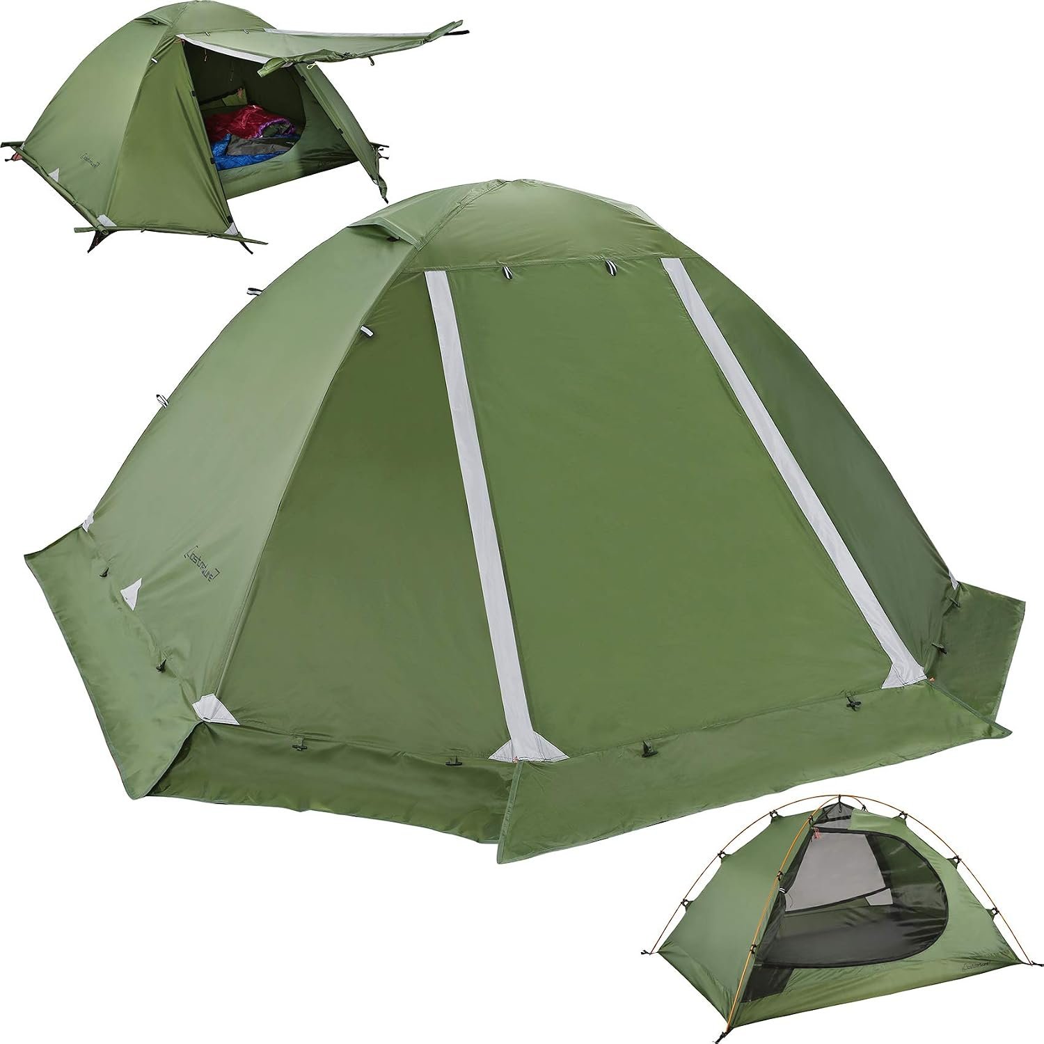 Clostnature 4 Season Backpacking Tent - 1/2 Person Cold Weather Winter Tent