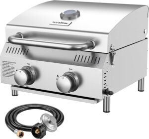 Veralune 2-Burner Tabletop Gas Gril...