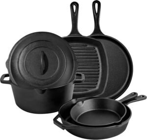 Cast Iron Set 6 Piece, PFAS-Free, P...