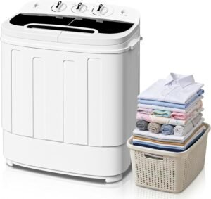 SUPER DEAL Compact Mini Twin Tub Wa...