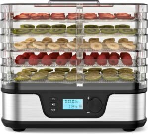 Electactic 5-Tray Food Dehydrator w...