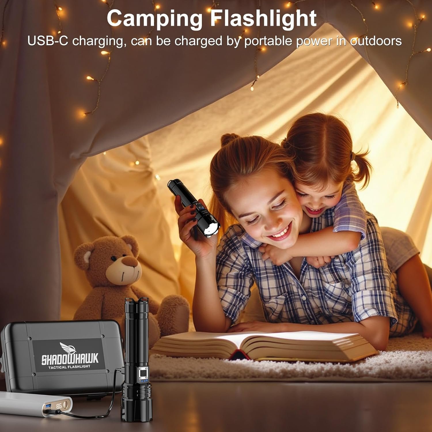 Flashlight 10000 High Lumens Rechargeable 30W Super Bright LED Flash Light - Image 8