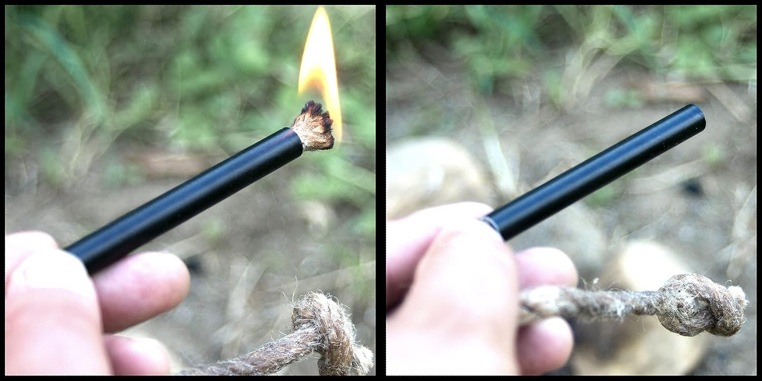 WEYLAND Bushcraft Fire Starting Kit - Ferro Rod & Magnesium Fire Starter - Image 5