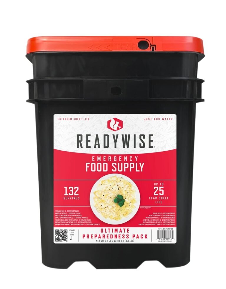 READYWISE Emergency Food Supply Survival Bucket, 132 Servings
