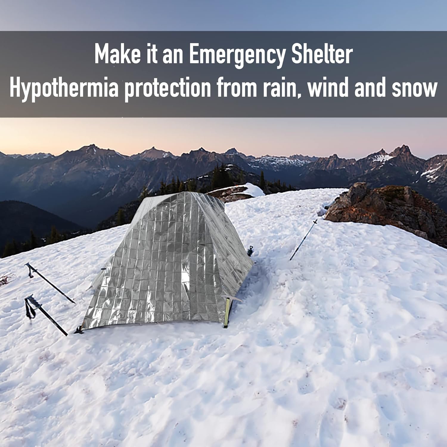 General Medi Emergency Blanket (12-Pack),Emergency Silver Foil Blanket– Perfect for Outdoors, Hiking, Survival, Marathons or First Aid - Image 6