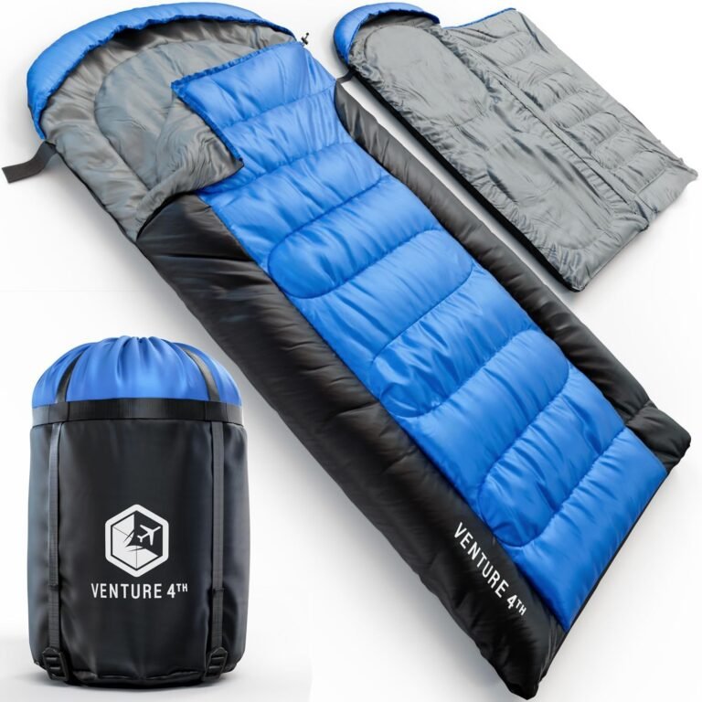 VENTURE 4TH Backpacking Sleeping Bag for Camping - Single, XXL & Double