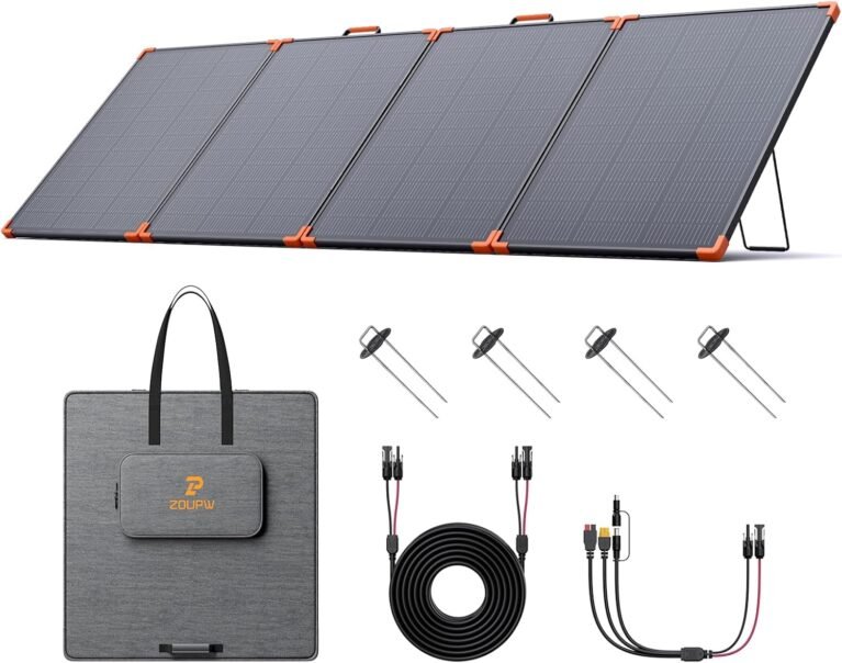 ZOUPW 350W Portable Solar Panel N-Type 16BB for Power Station
