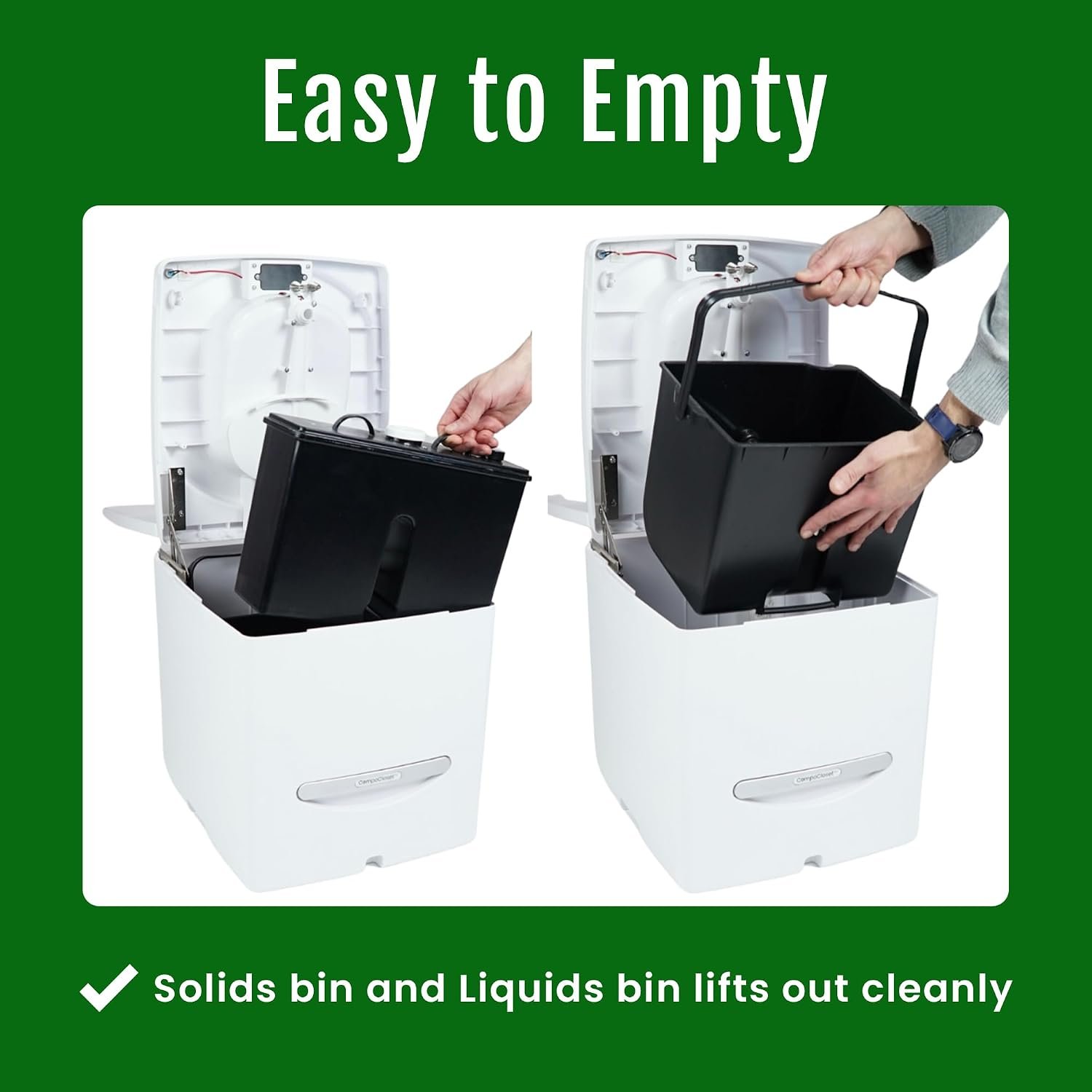 Cuddy Composting Toilet – Odorless, Waterless & Self-Contained for RVs, Vans, Boats, Tiny Homes & Off-Grid | 3.9 Gal, 12V Fan, Carbon Filter, No Chemicals, Easy Clean - Image 6