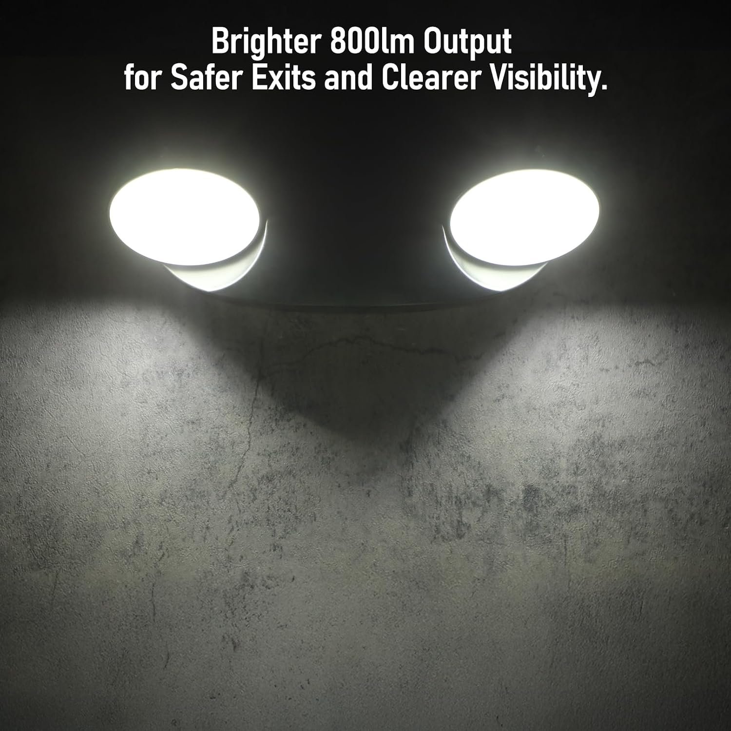 TORCHSTAR 2-Pack High Output LED Emergency Light with Battery Backup Black - Image 2