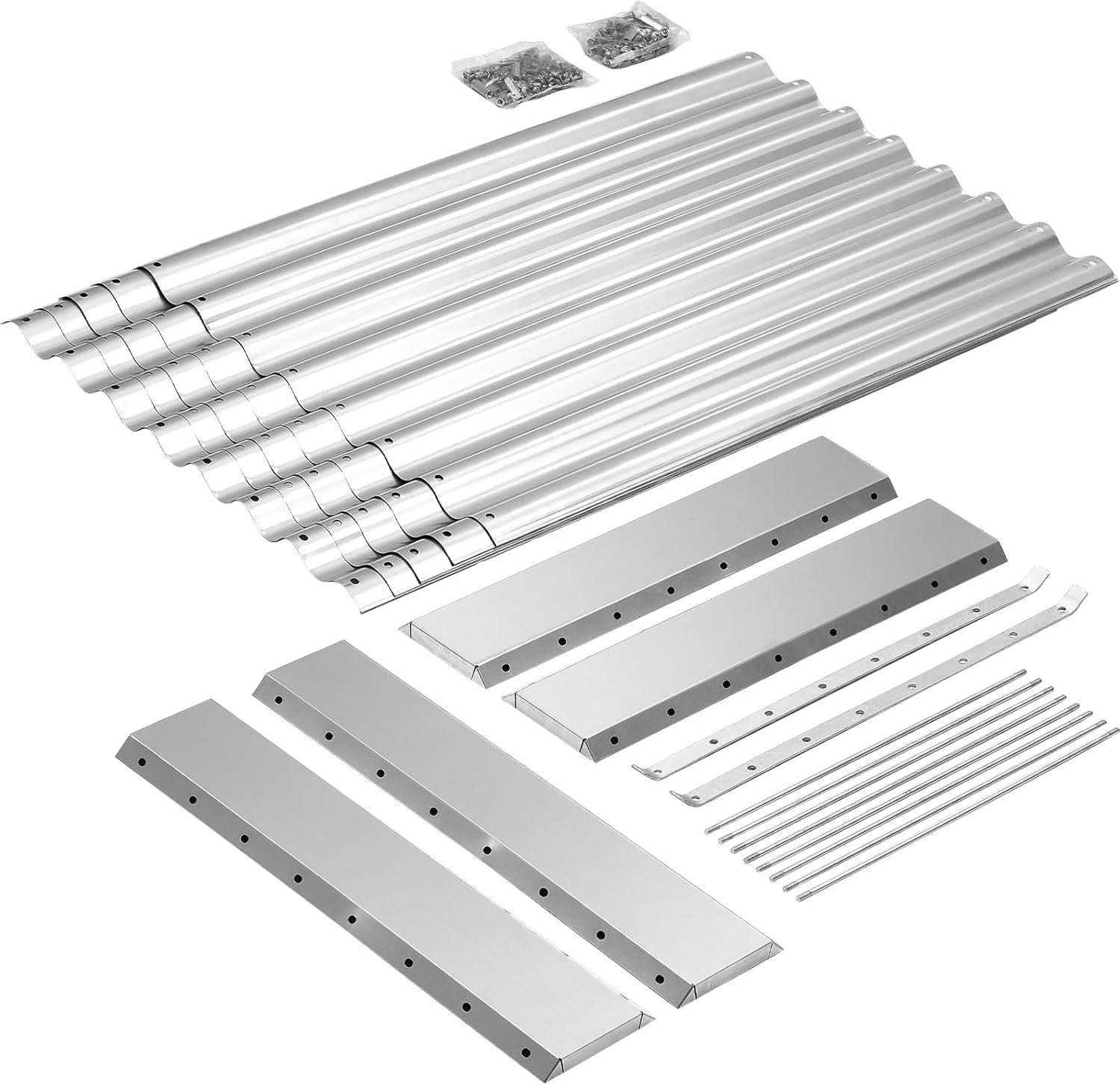 Land Guard 2 Pack 8×4×2ft Galvanized Raised Garden Bed Kit, Galvanized Planter Raised Garden Boxes Outdoor, Large Metal Raised Garden Beds for Vegetables (Silver) - Image 3
