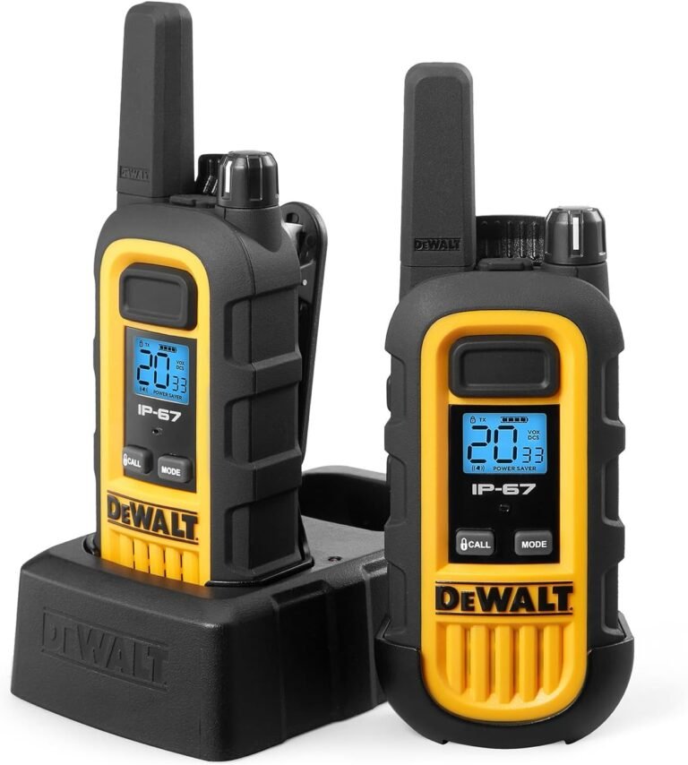 DEWALT DXFRS300 FRS Walkie Talkies, 1W, IP67 Waterproof, 2 Pack