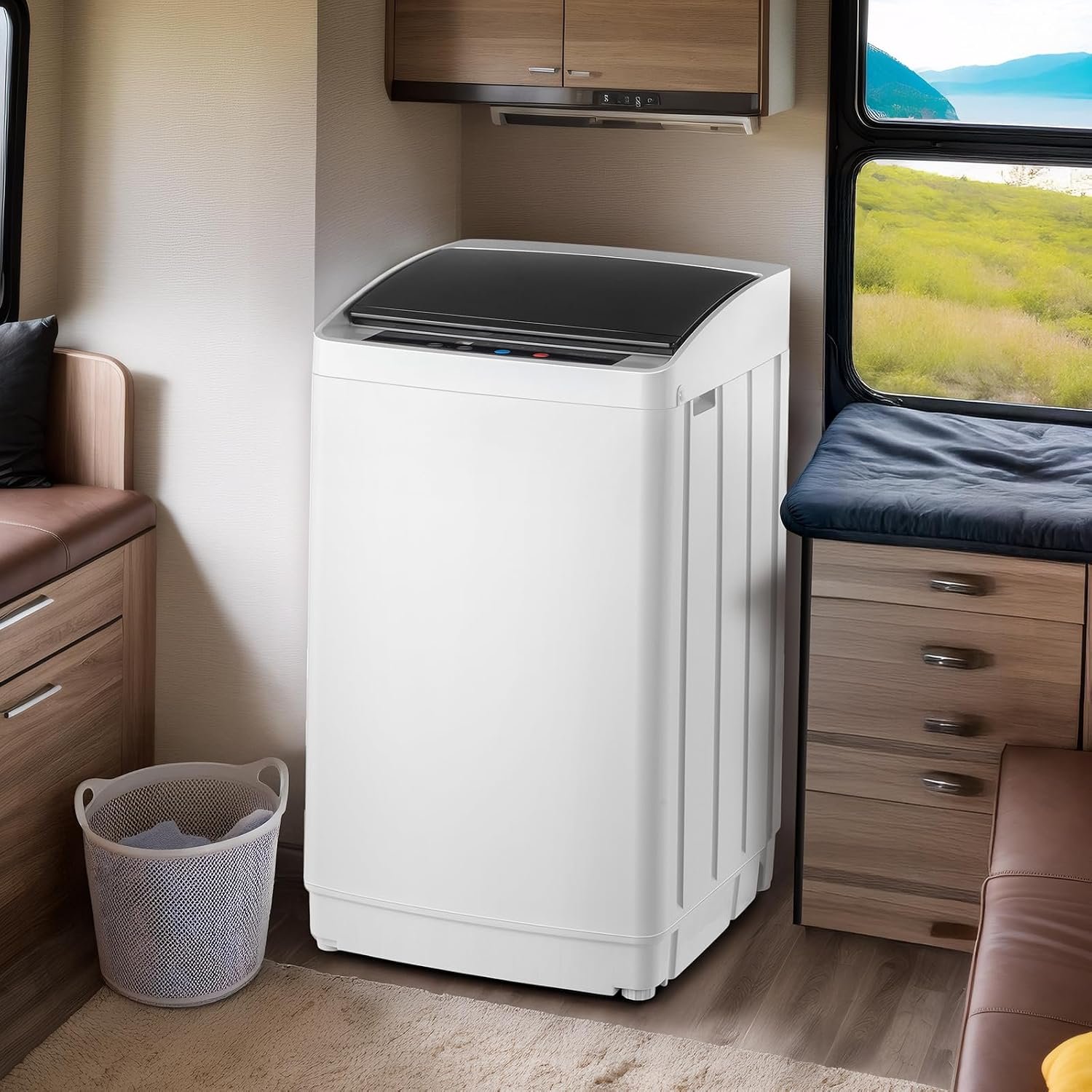 ROVSUN 17.8LBS Fully Automatic Portable Washing Machine with Drain Pump - Image 8