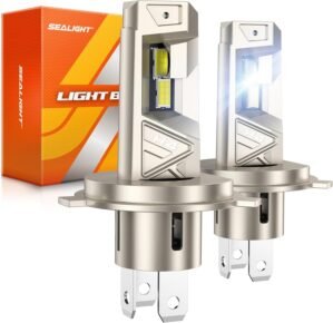 SEALIGHT H4 LED Bulbs, 66000LM Supe...