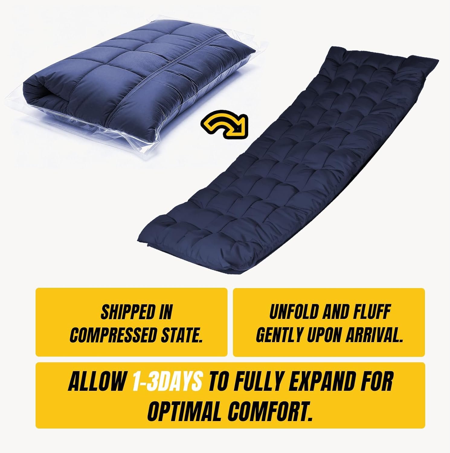 YELLOW JACKET Folding Camping Cot for Adults,600LBS Max Load,28" Wide Sleeping Cot with Removable Thick Mattress Portable Foldable Camping Bed with Carry Bag for Camp,Home,Office,Travel,Blue - Image 7