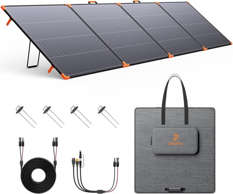 ZOUPW 480W Bifacial Portable Solar Panel N-Type 16BB for Power Station
