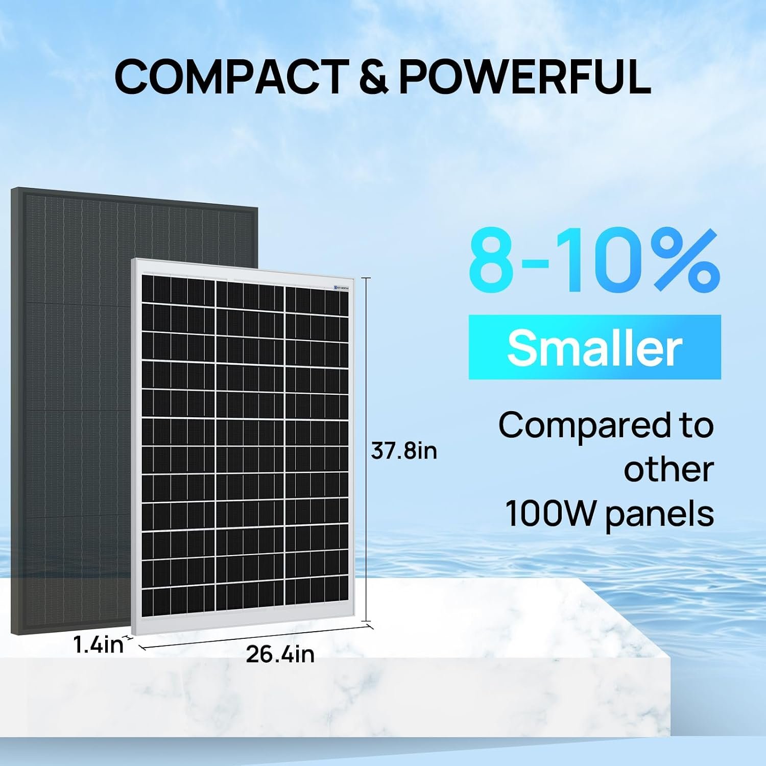 ECO-WORTHY 200W Solar Well Pump Kit, 12V Stainless Steel Deep Well Solar Pump, 2pcs Solar Panels with Controller and Cable for Off-grid Living, Irrigation, Farm, Delivered in Multiple Packages - Image 2