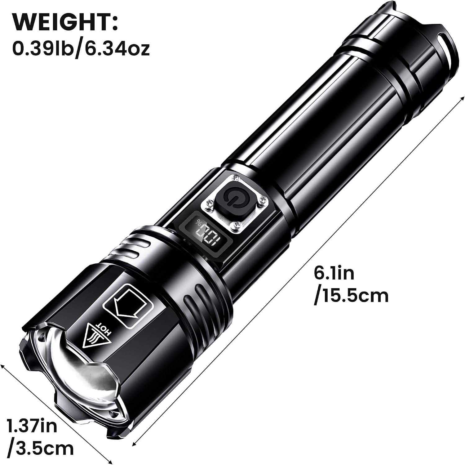 AKNEAR Rechargeable LED Flashlight High Lumens Super Bright - Image 8