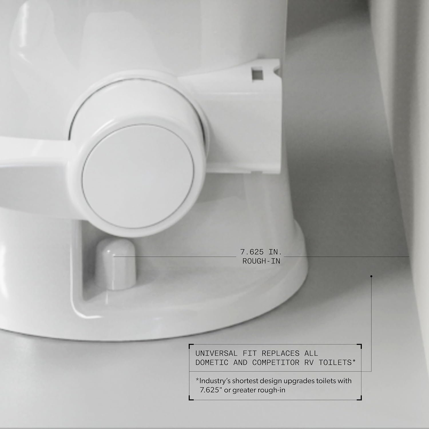 Dometic Model 420 Platinum RV Toilet – Elongated Porcelain Bowl, Universal Fit & 2-Bolt Mount, 18" Chair Height Residential-Style, Gravity Flush Toilet with Soft-Close Seat, White (9610008281) - Image 5