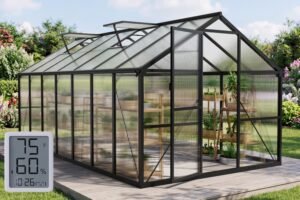 8×14 FT Greenhouse with Hygrom...