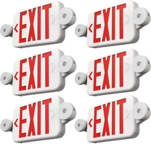 FREELICHT 6 Pack Red LED Exit Signs...