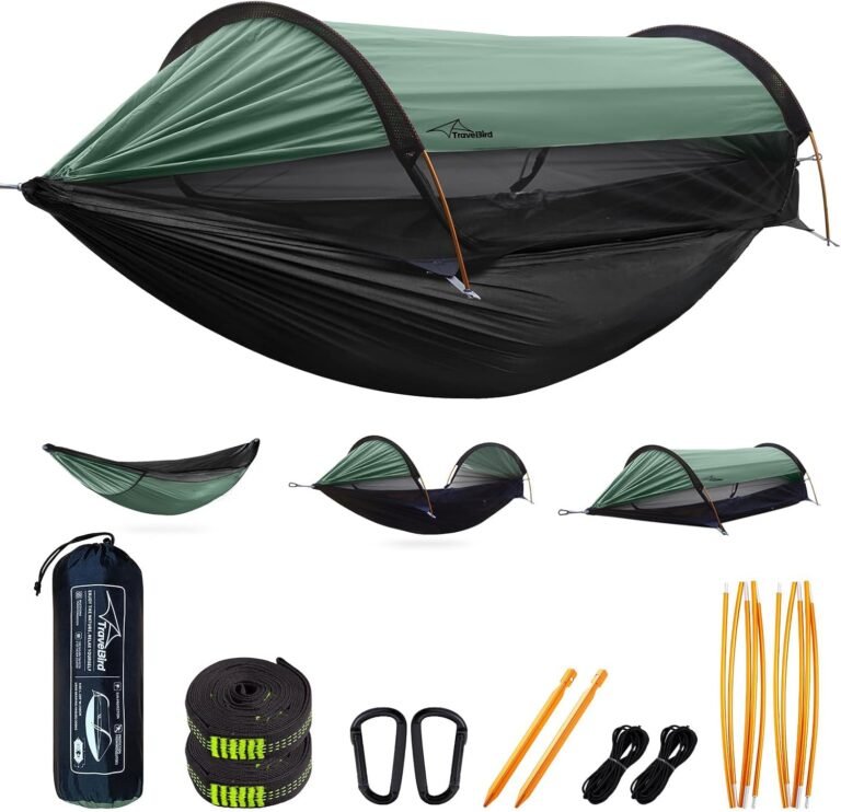 3-in-1 Camping Hammock Tent with Mosquito Net & UV Sunshade