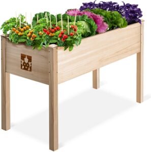 Cedar Raised Garden Bed with Legs, ...