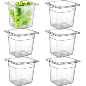CURTA 6-Pack 1/6 Size 6″ Deep...