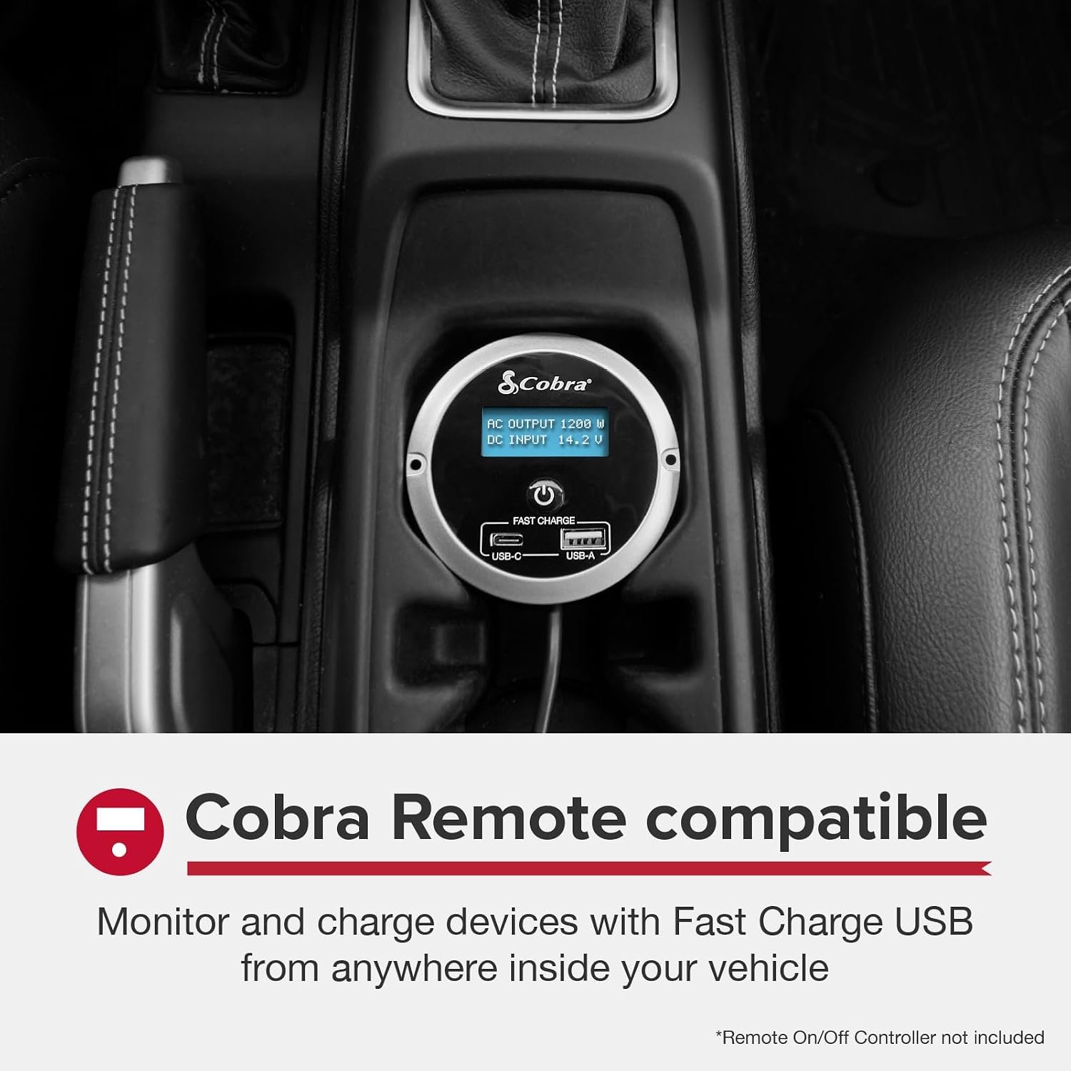 Cobra PURE SINE 400W Power Inverter, Portable, 400 Watt Car Charger - Image 6