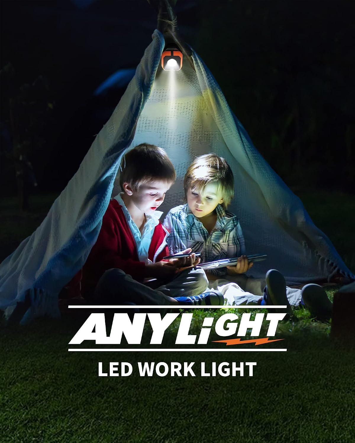 Led Work Light with 4 Modes, 1200LM Portable COB Magnetic Light - Image 7