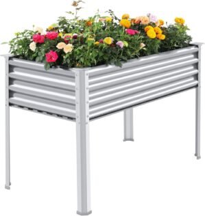 Land Guard Galvanized Raised Garden...
