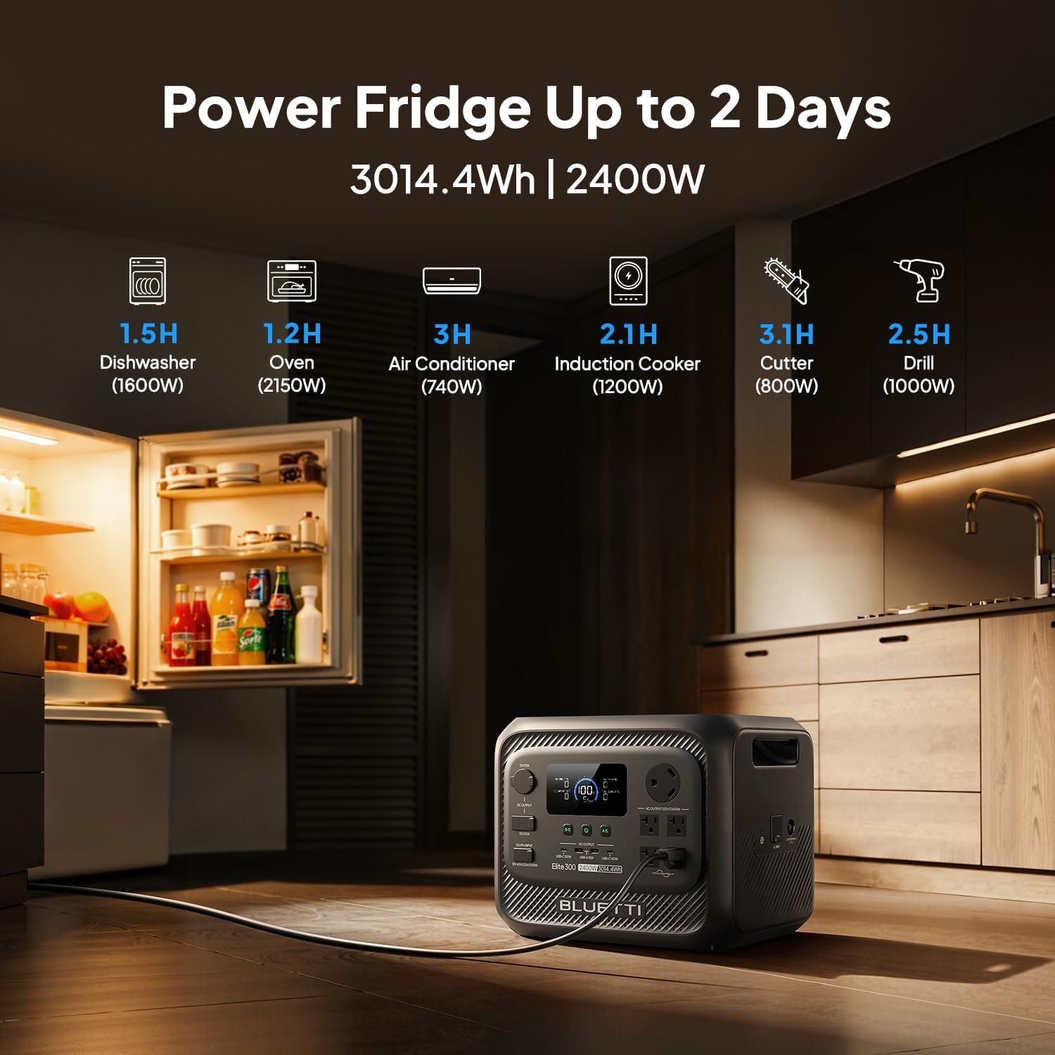 BLUETTI Elite 300 Portable Power Station for RV & Home Backup 3014.4Wh - Image 3