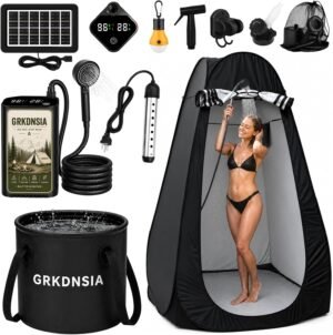 11Pcs Camping Shower with Heater fo...